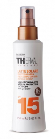 EMSIBETH SOTTO IL SOLE LATTE SOLARE SPRAY SPF 15 ALL'ACQUA TERMALE DA 200ML