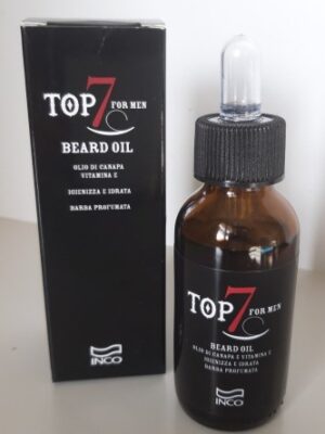 INCO TOP 7 FOR MEN BEARD OIL- OLIO DI CANAPA VITAMINA E