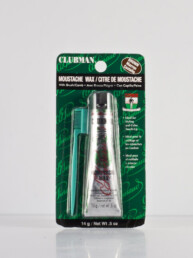 CLUBMAN PINAUD - MOUSTACHE WAX BROWN - CERA PER BAFFI COLORE CASTANO DA 14GR