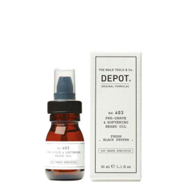DEPOT403 - PRE-SHAVE & SOFTENING BEARD OIL BLACK PEPPER 30ML