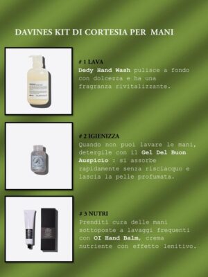 DAVINES KIT DI CORTESIA  PER MANI