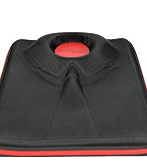 PORTA CAMICIE DA VIAGGIO RIGIDO NERO CON LOGO IN PELLE - BORSA CUSTODIA CAMICIA UOMO PER VALIGIA CON INSERTO PER PIEGATURA