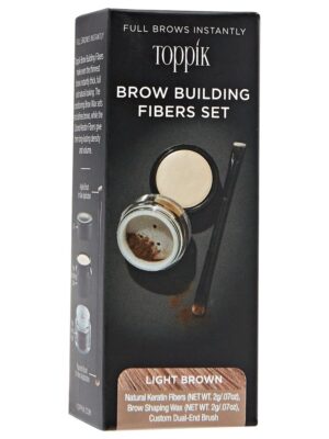 TOPPIK BROWN BUILDING FIBERS SET - LIGHT BROWN