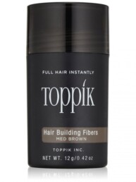 TOPPIK HAIR BUILDING FIBERS MEDIUM BROWN 12 GRAMMI
